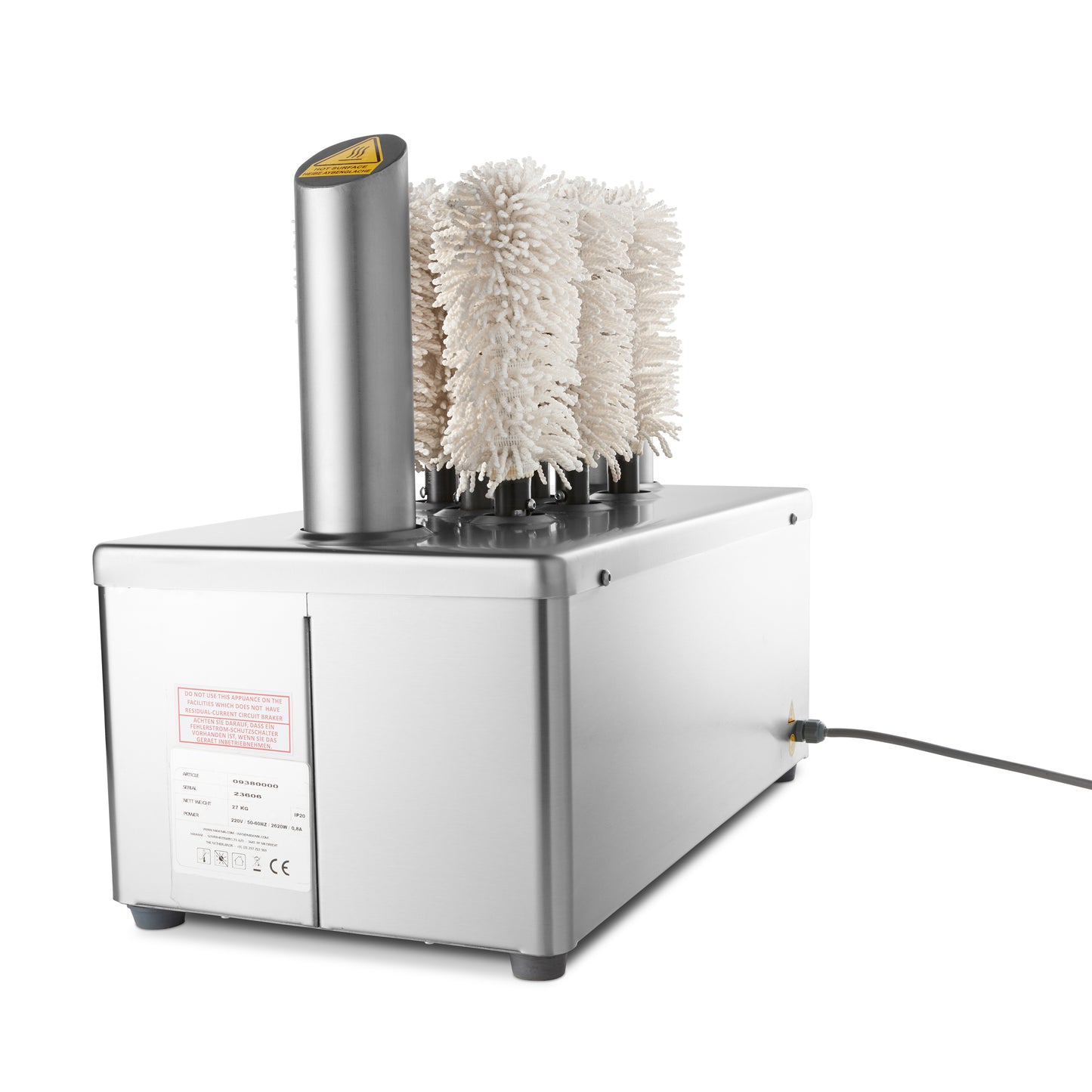 Glass Polisher - 8 Brushes - 600 Glasses/Hour