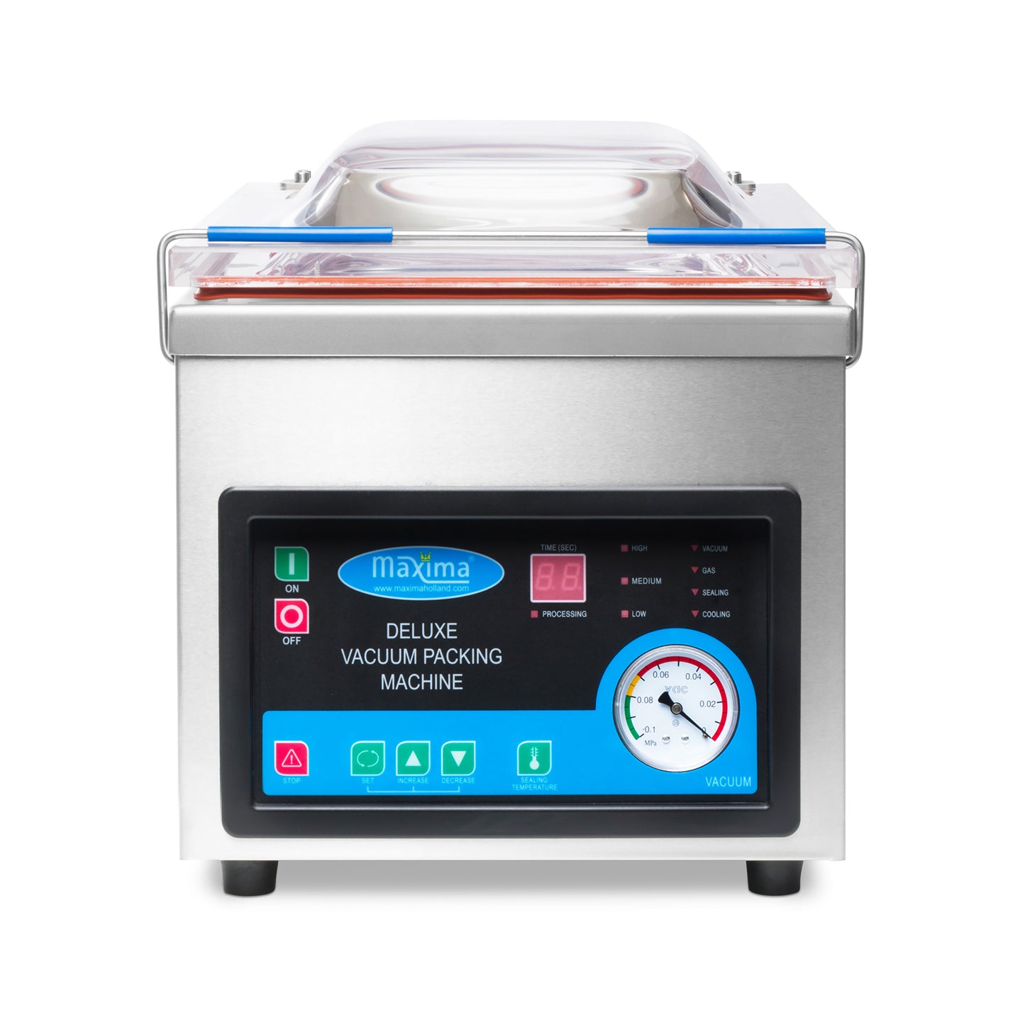 Vacuum Pack Machine - 26cm Seal - W28 x D38,5cm x H9 Chamber