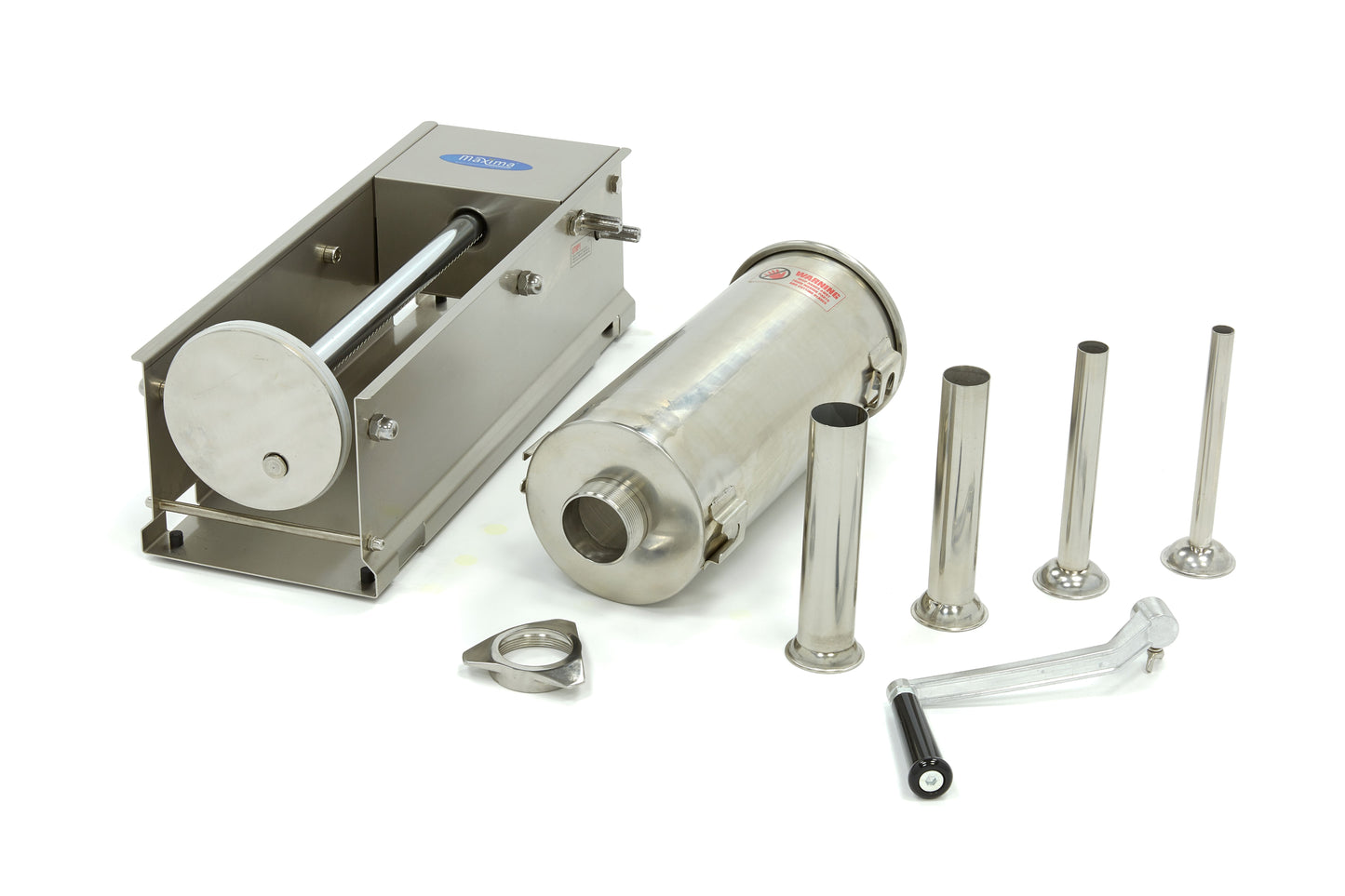 Sausage Stuffer - 5L - Horizontal - incl 4 Filling Tubes