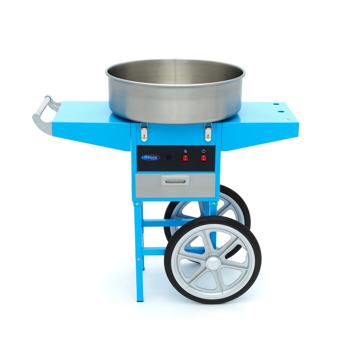 Carrito algodón azúcar azul