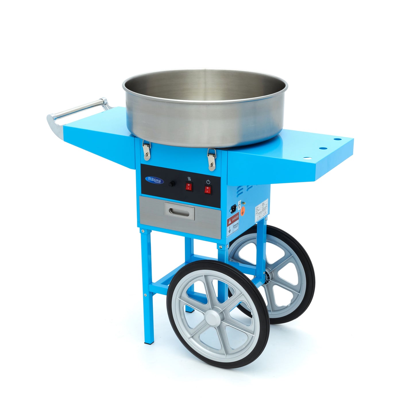 Máquina algodón azúcar azul