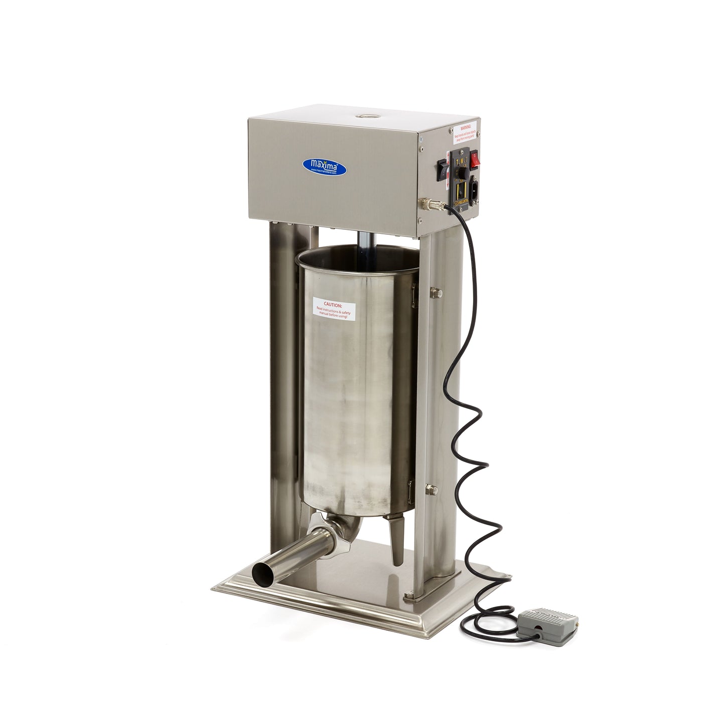 Sausage Stuffer - 15L - Automatic - Vertical - incl 4 Filling Tubes