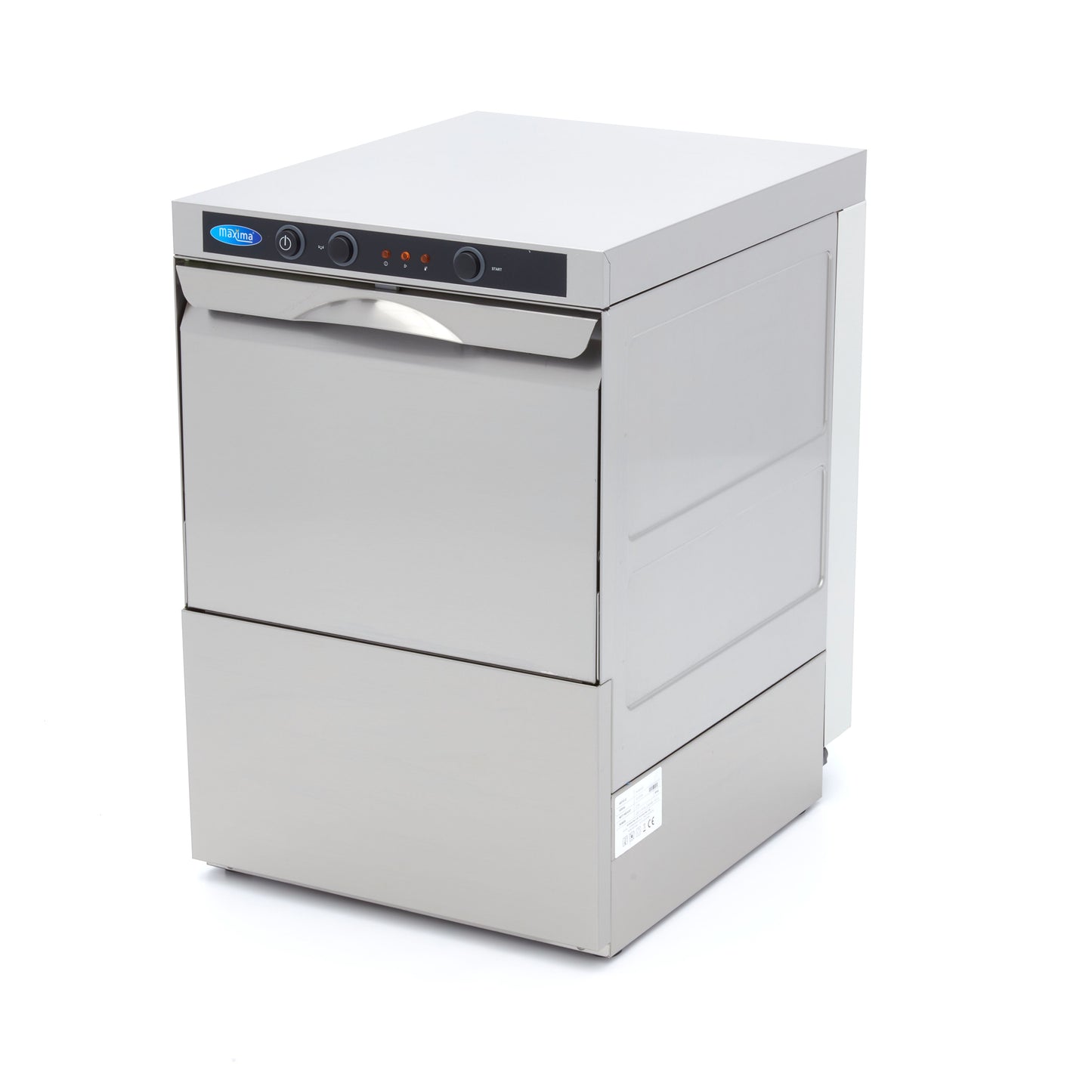 Glass Washer - 35 x 35cm - with Rinse Aid Pump