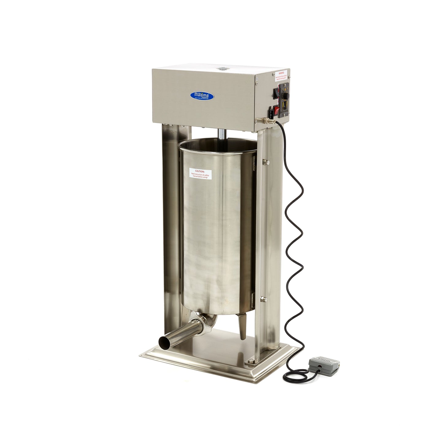 Sausage Stuffer - 25L - Automatic - Vertical - incl 4 Filling Tubes