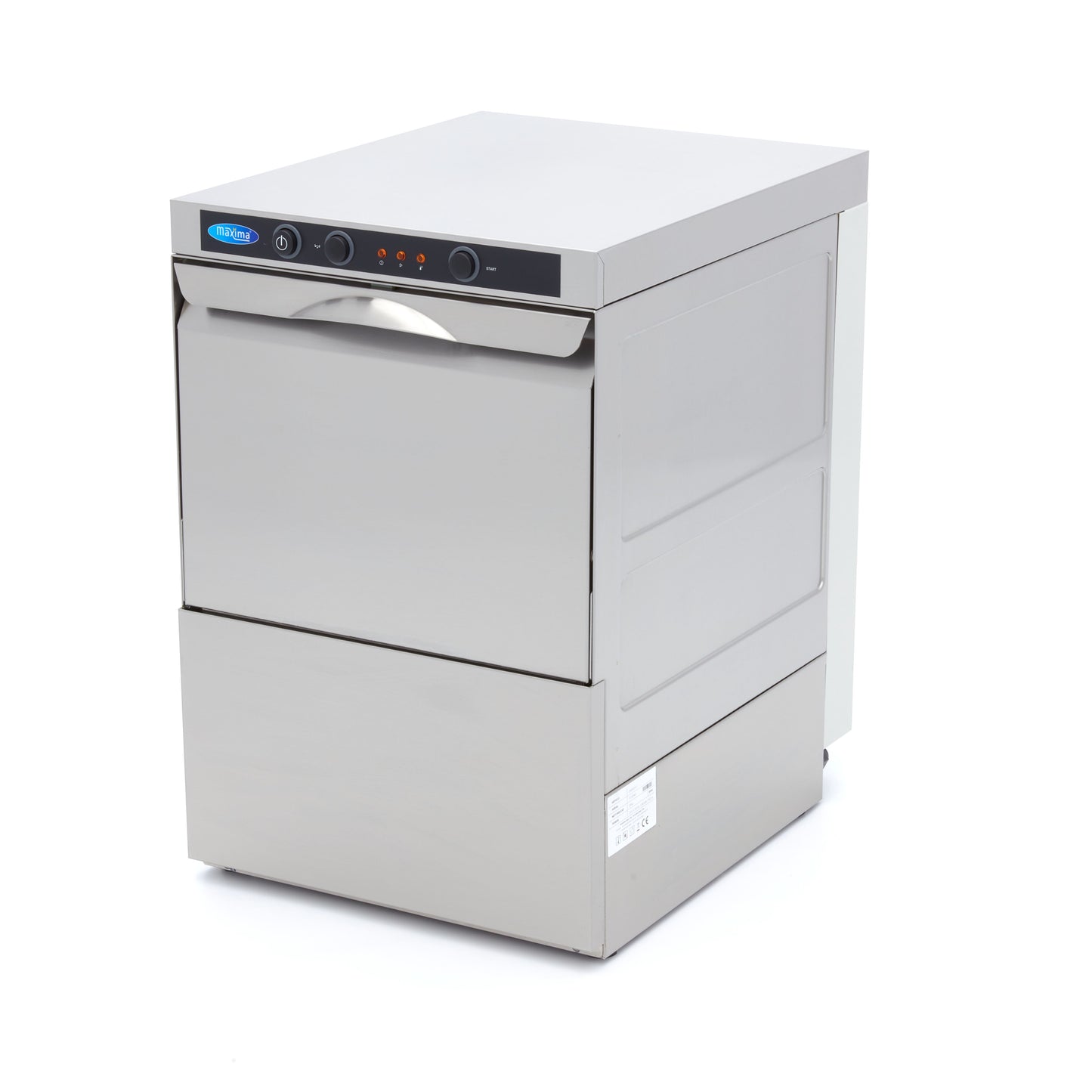 Glass Washer - 35 x 35cm - with Drain, Rinse Aid and Soap Pump