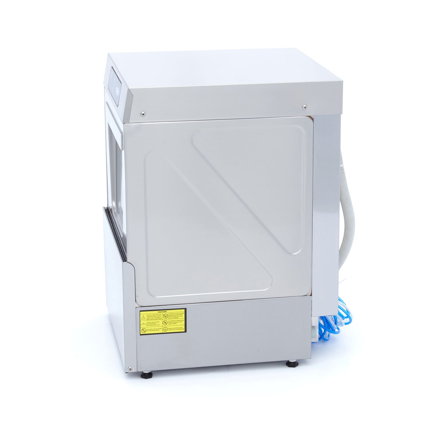 Glass Washer - 35 x 35cm - with Drain, Rinse Aid and Soap Pump - Digital Display - 230V