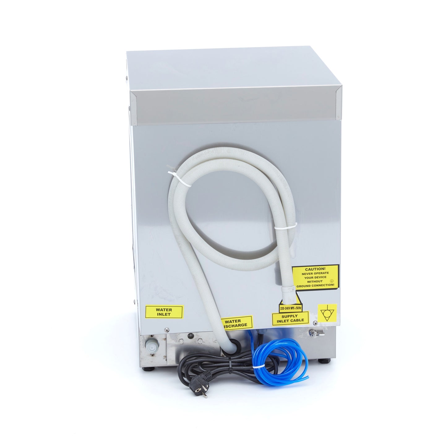 Glass Washer - 35 x 35cm - with Rinse Aid Pump - Digital Display - 230V