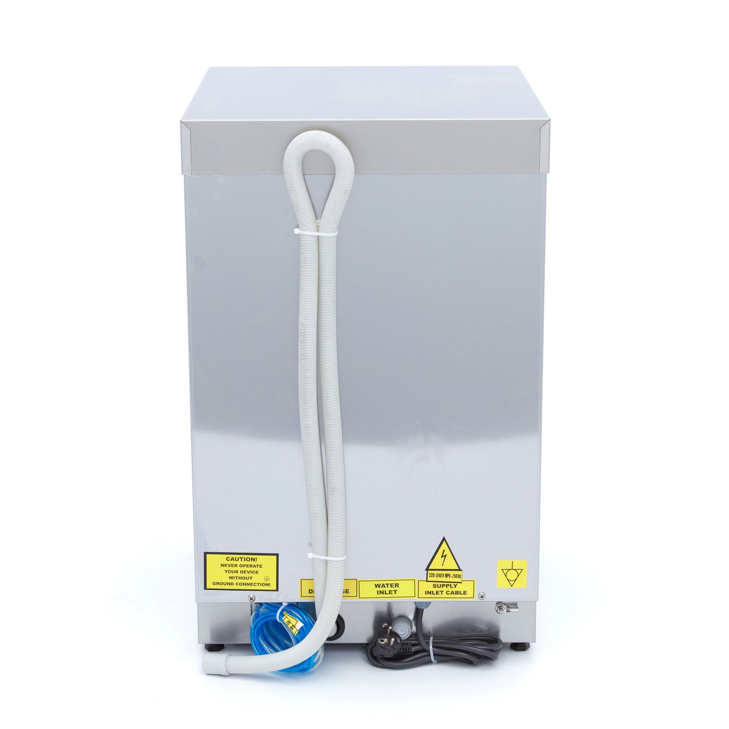 Undercounter Dishwasher - 40 x 40cm - with Drain, Rinse Aid and Soap Pump - Digital Display - 230V