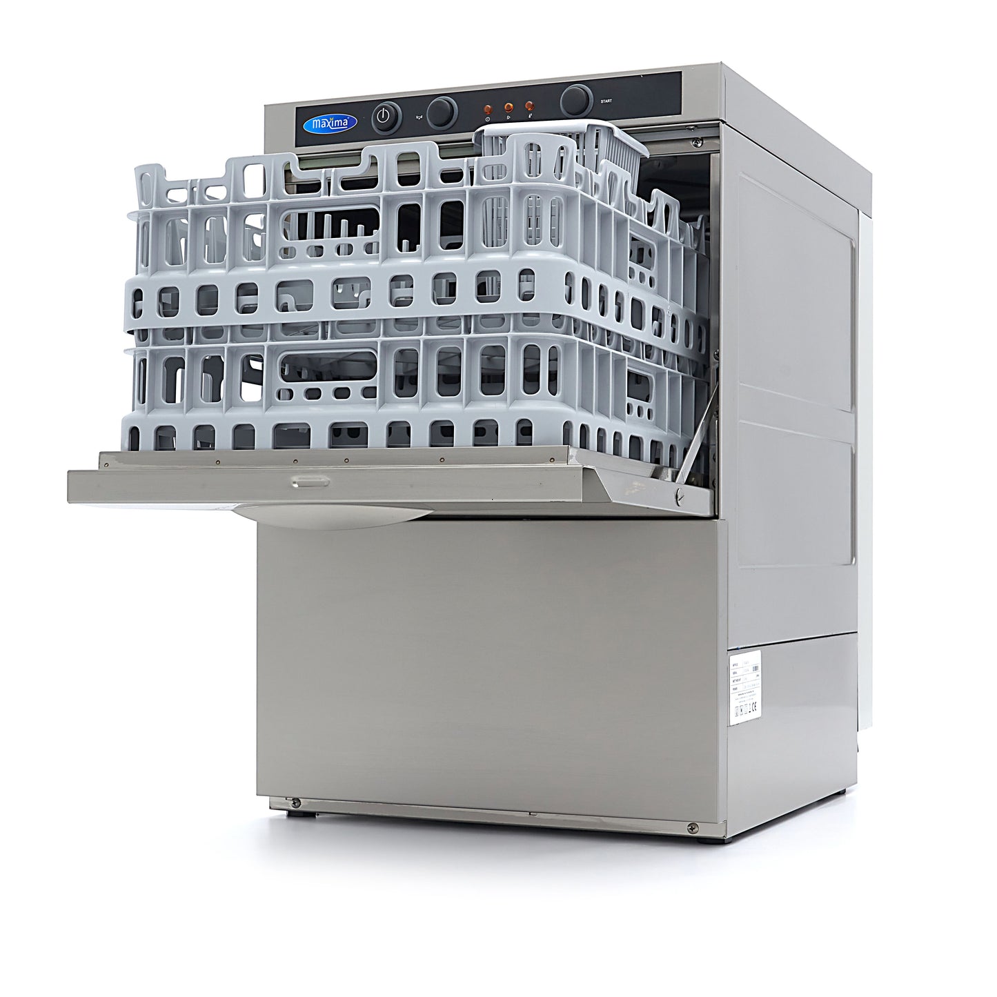 Glass Washer - 35 x 35cm - with Rinse Aid Pump