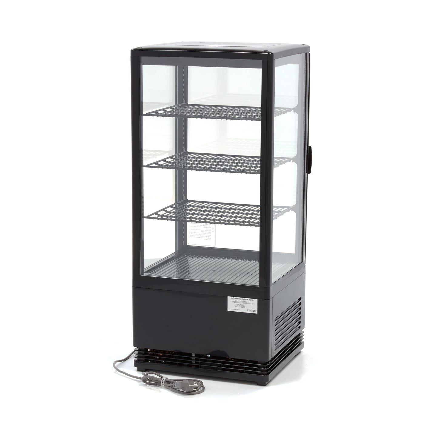 Frigorífico expositor negro 78L