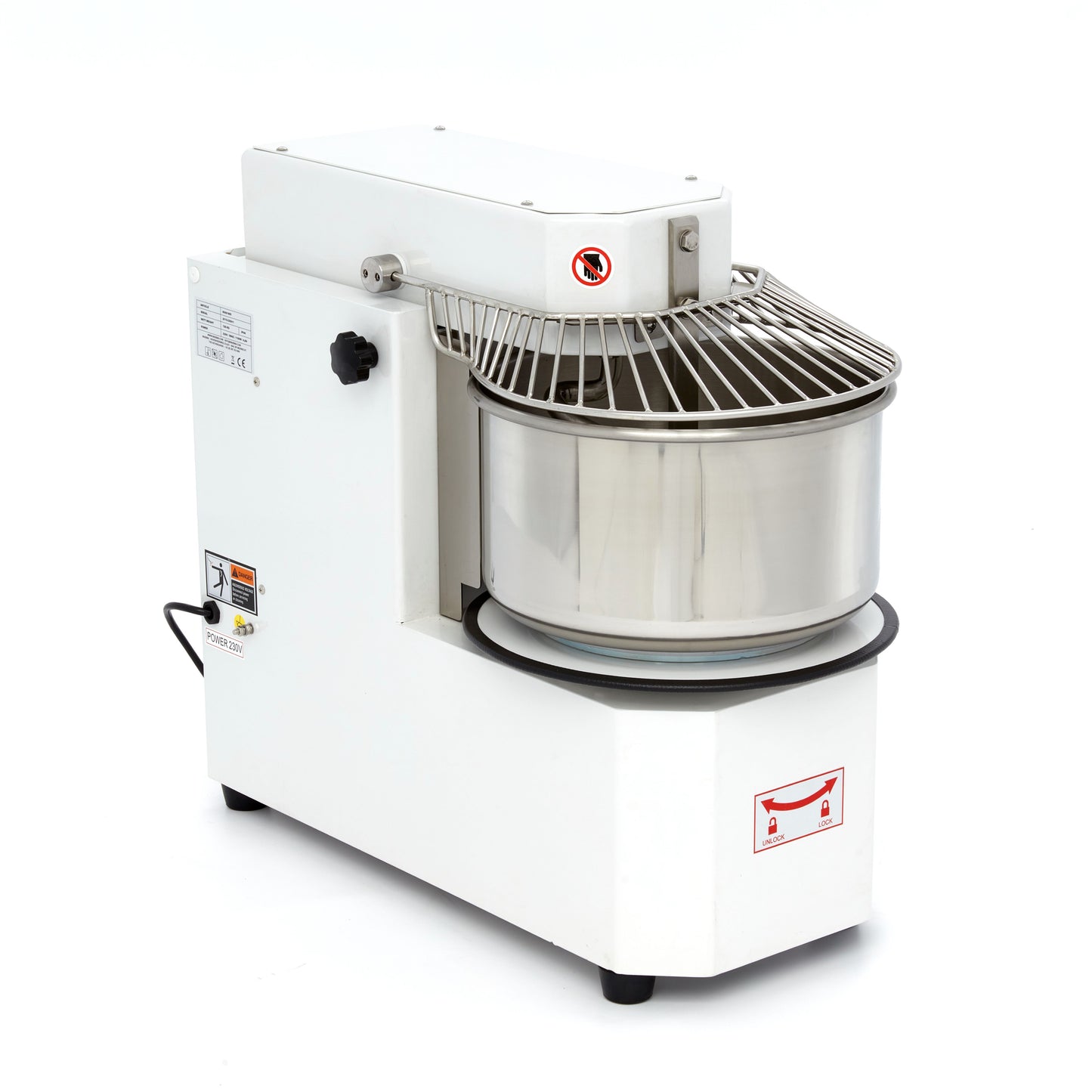 Dough Mixer - 20L - 12kg Dough - 2 Speeds - Removable Bowl