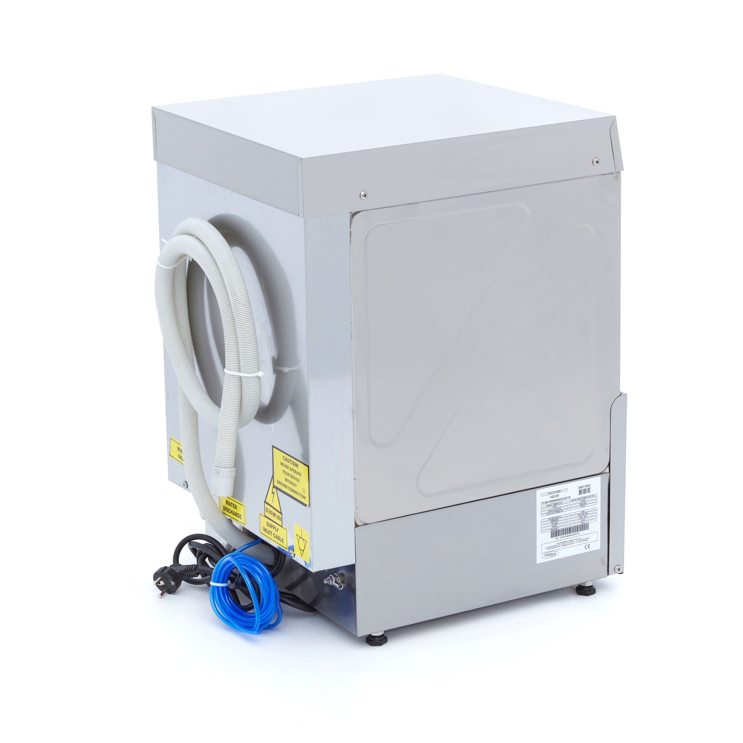 Glass Washer - 35 x 35cm - with Rinse Aid Pump - Digital Display - 230V