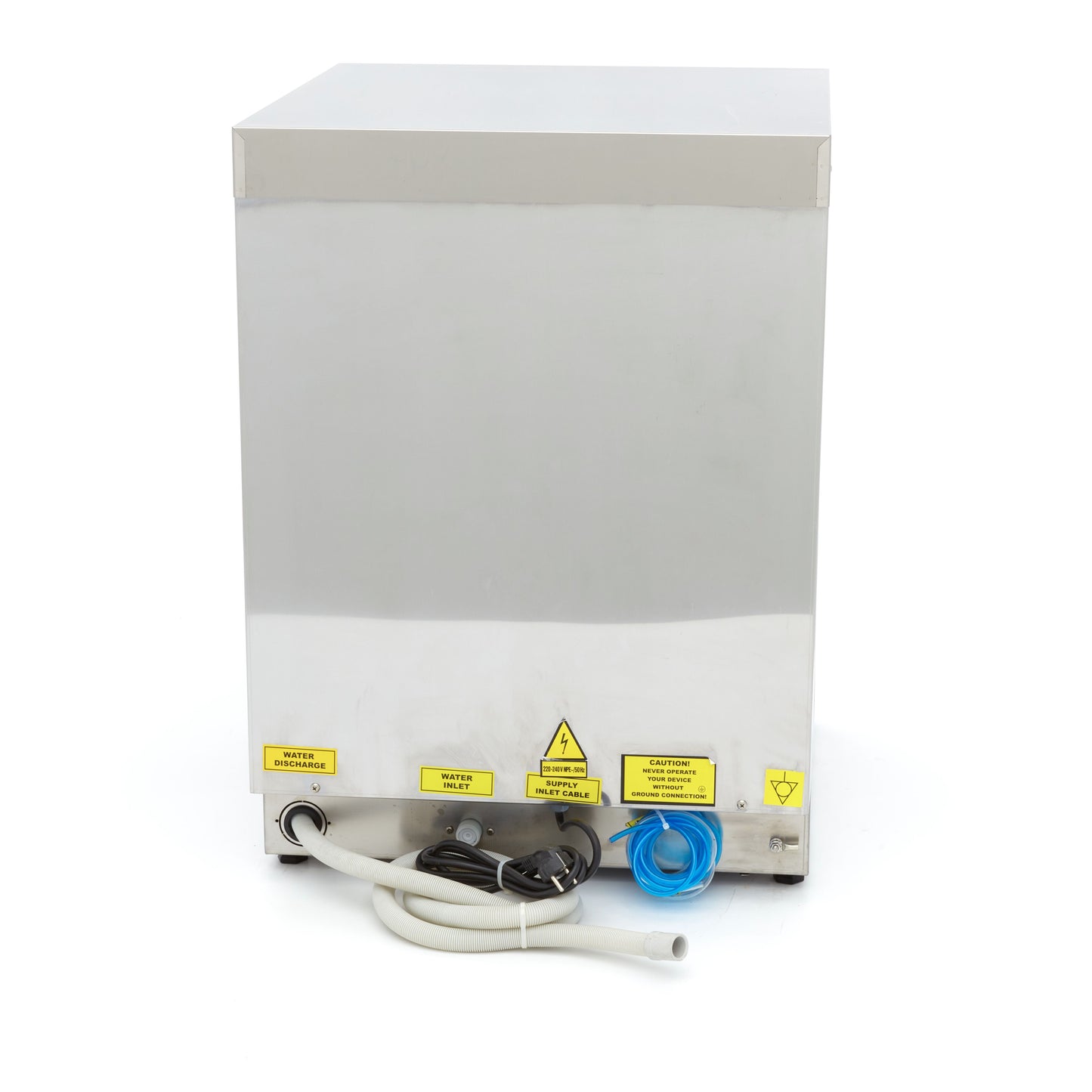 Undercounter Dishwasher - 50 x 50cm - with Drain, Rinse Aid and Soap Pump - Digital Display - 230V