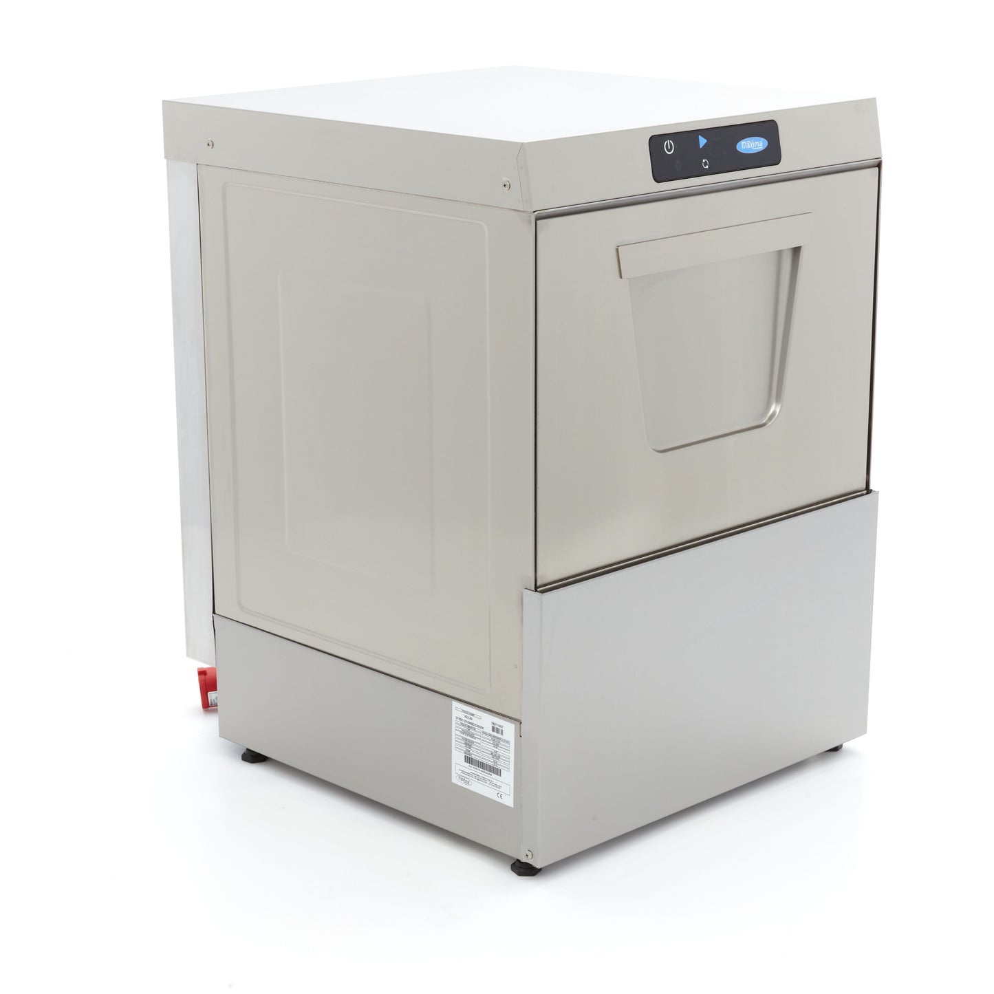 Undercounter Dishwasher - 50 x 50cm - with Drain, Rinse Aid and Soap Pump - Digital Display - 400V
