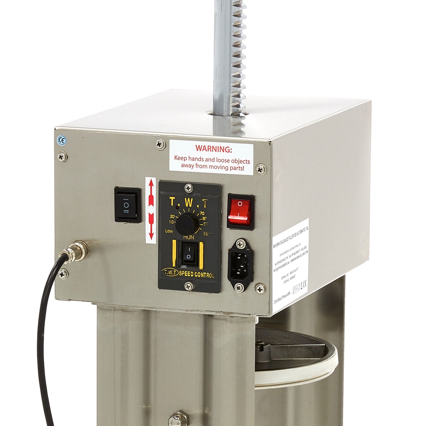 Sausage Stuffer - 15L - Automatic - Vertical - incl 4 Filling Tubes