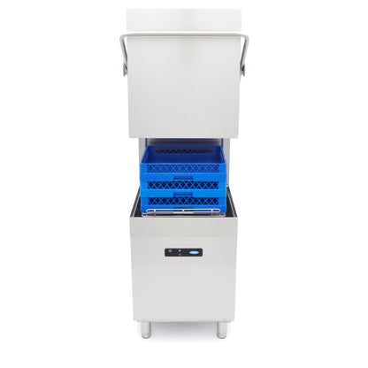 Pass Through Dishwasher - 50 x 50cm - With Rinse Aid and Soap Pumps - Digital Display - 400V