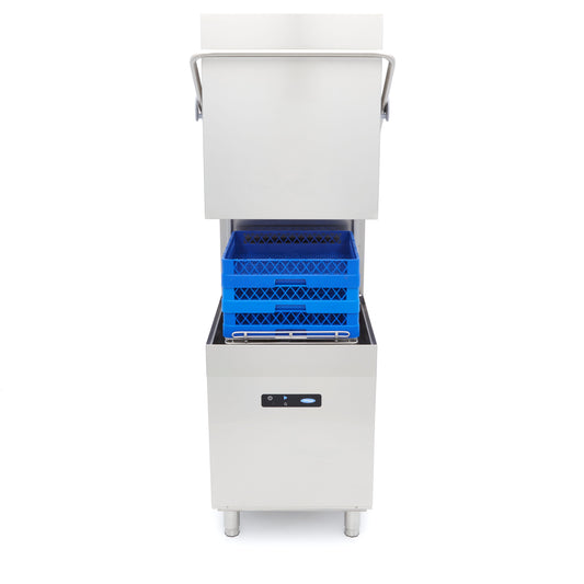 Pass Through Dishwasher - 50 x 50cm - With Rinse Aid and Soap Pumps - Digital Display - 400V