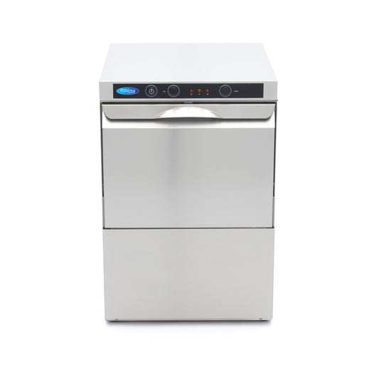 Glass Washer - 35 x 35cm - with Rinse Aid Pump
