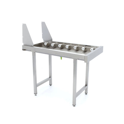 Stainless Steel Straight Roller Table - for Rack Conveyor Dishwasher