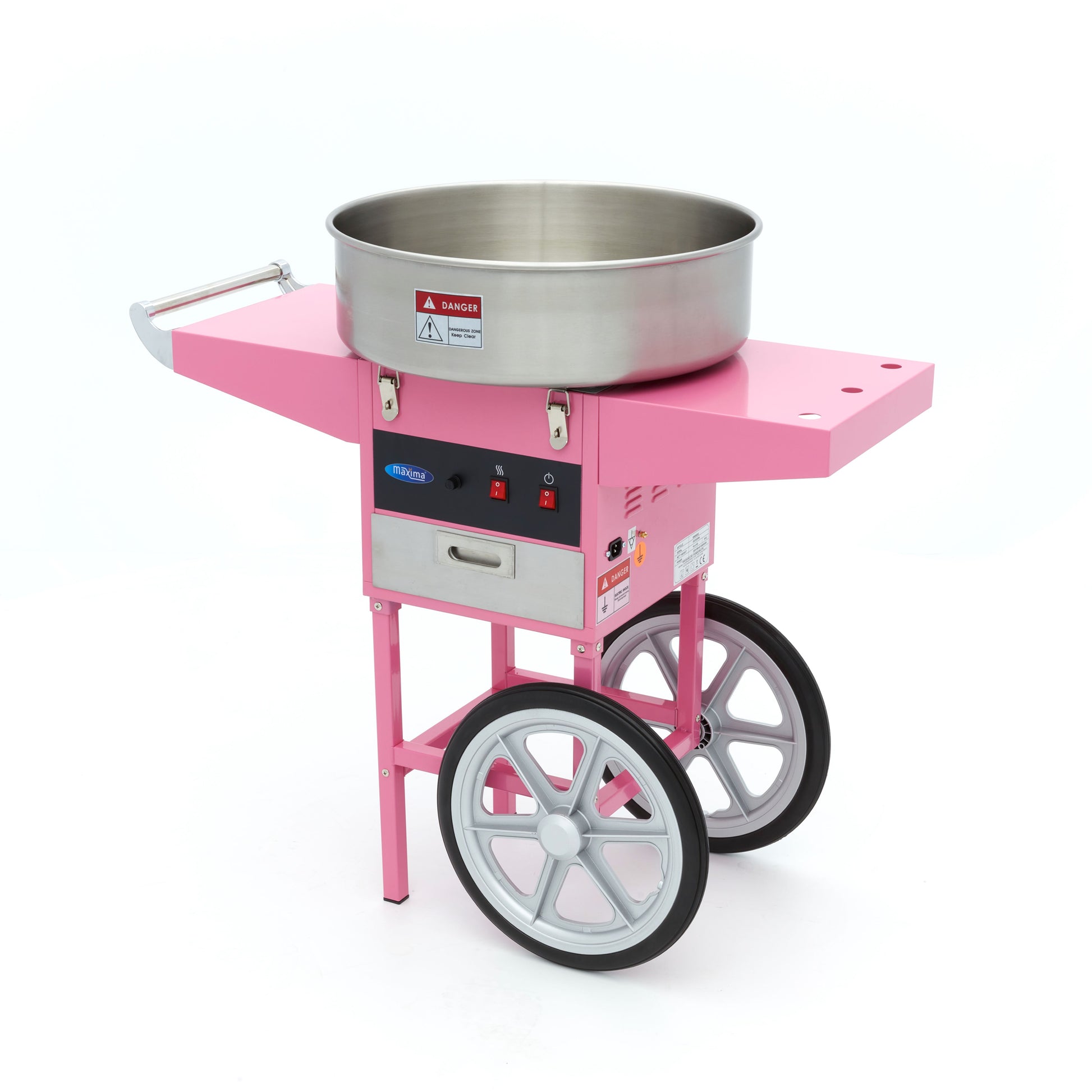 Carrito algodón azúcar rosa