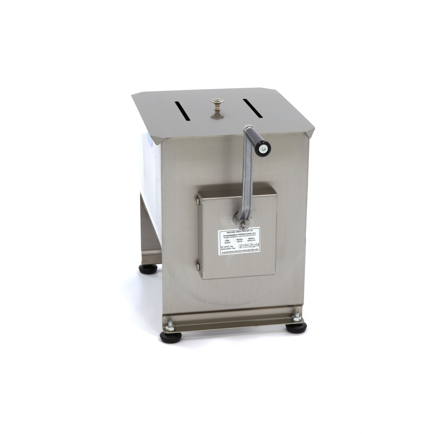 Meat Mixer - 30L - 25kg Meat - Single Axle - Manual