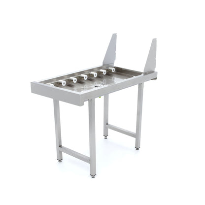Stainless Steel Straight Roller Table - for Rack Conveyor Dishwasher
