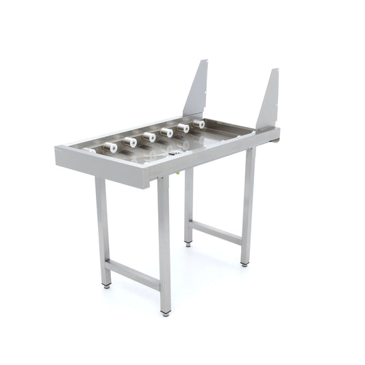 Stainless Steel Straight Roller Table - for Rack Conveyor Dishwasher