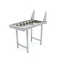 Stainless Steel Straight Roller Table - for Rack Conveyor Dishwasher