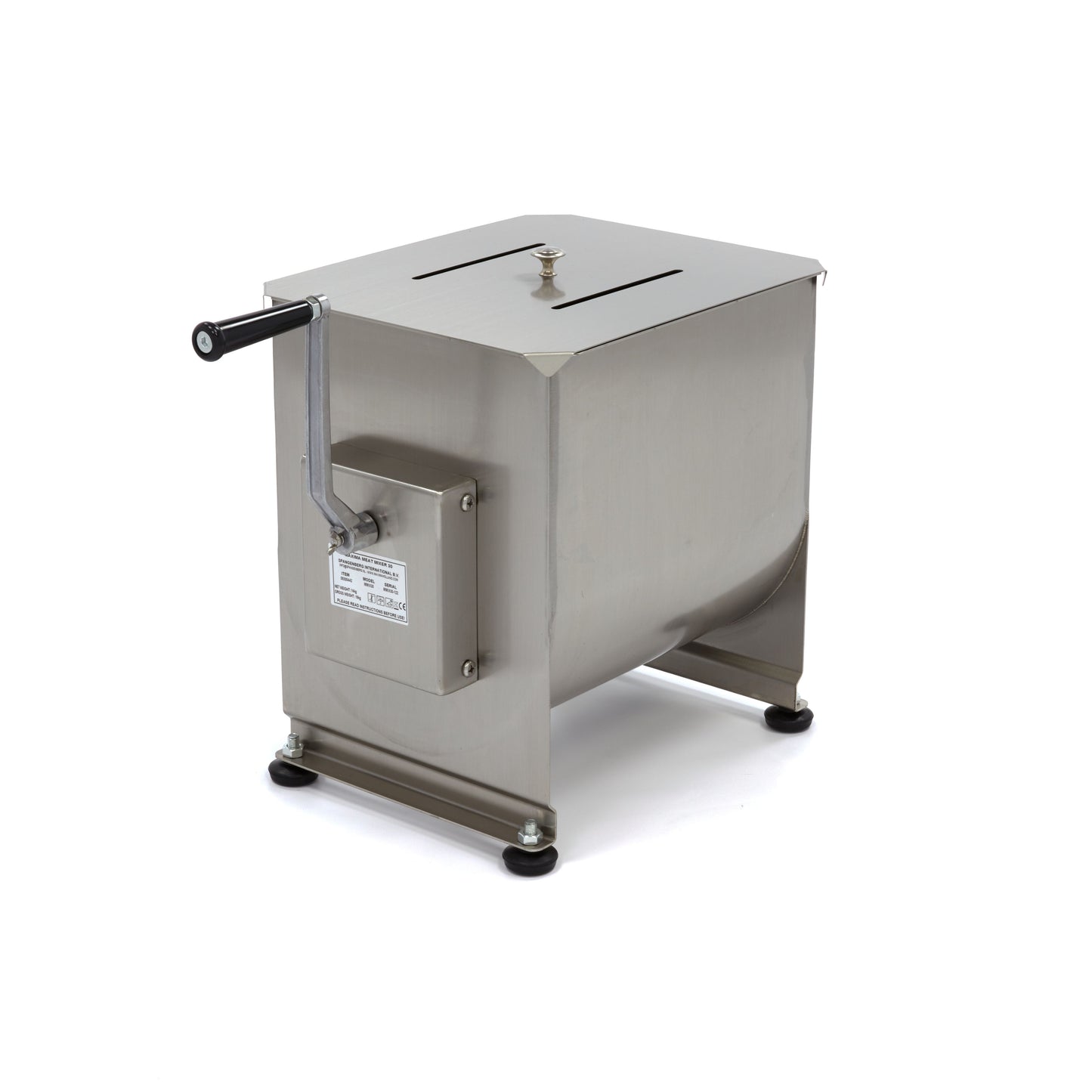 Meat Mixer - 30L - 25kg Meat - Single Axle - Manual