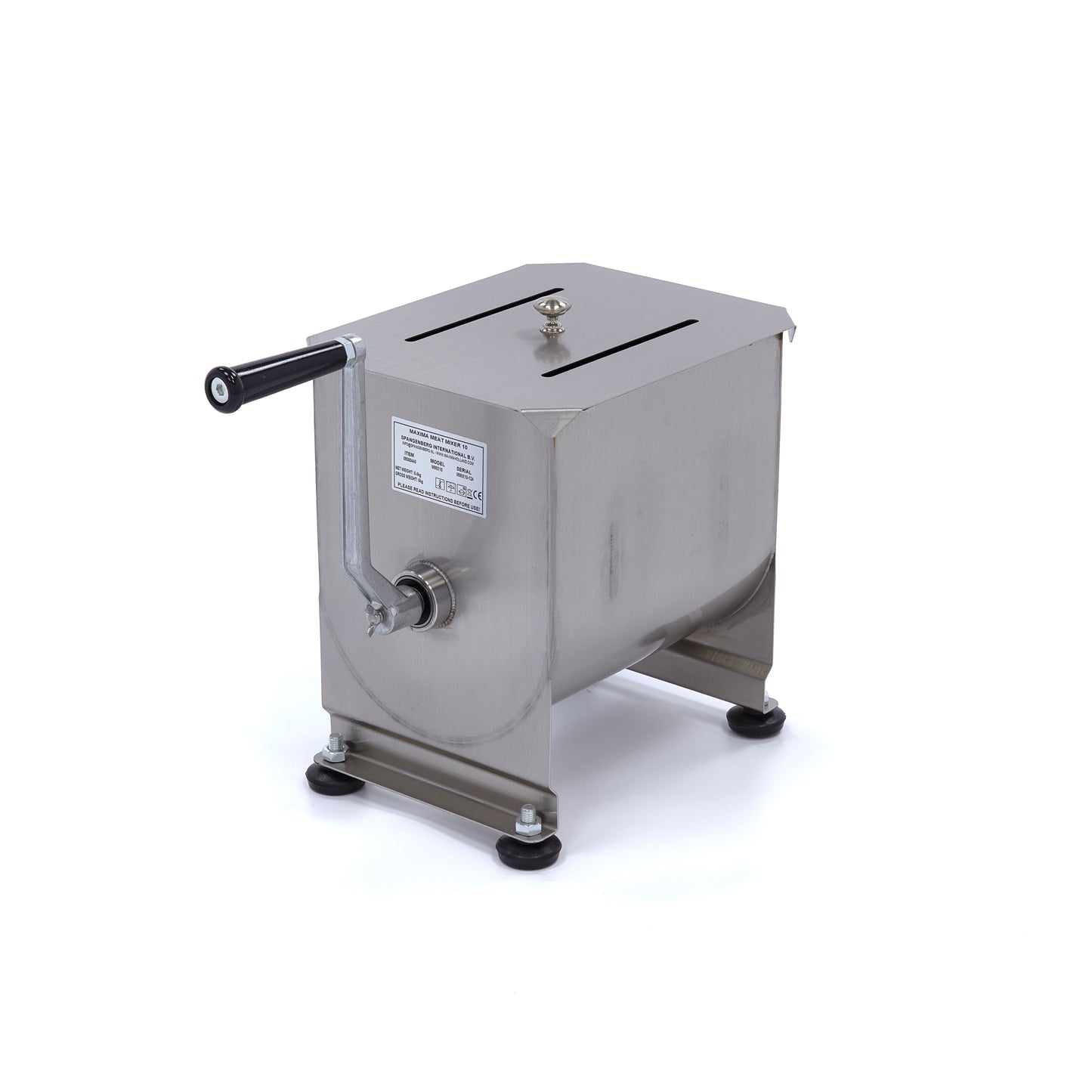 Meat Mixer - 10L - 7,5kg Meat - Single Axle - Manual