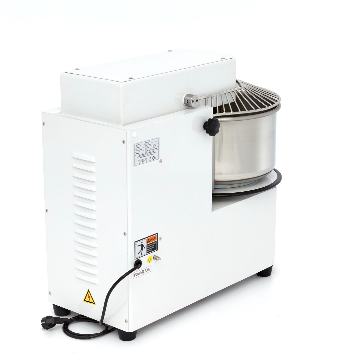 Dough Mixer - 20L - 12kg Dough - 2 Speeds - Removable Bowl