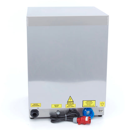 Undercounter Dishwasher - 50 x 50cm - with Rinse Aid Pump - Digital Display - 400V