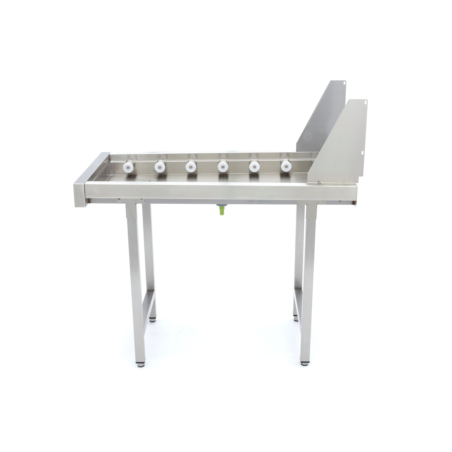 Stainless Steel Straight Roller Table - for Rack Conveyor Dishwasher