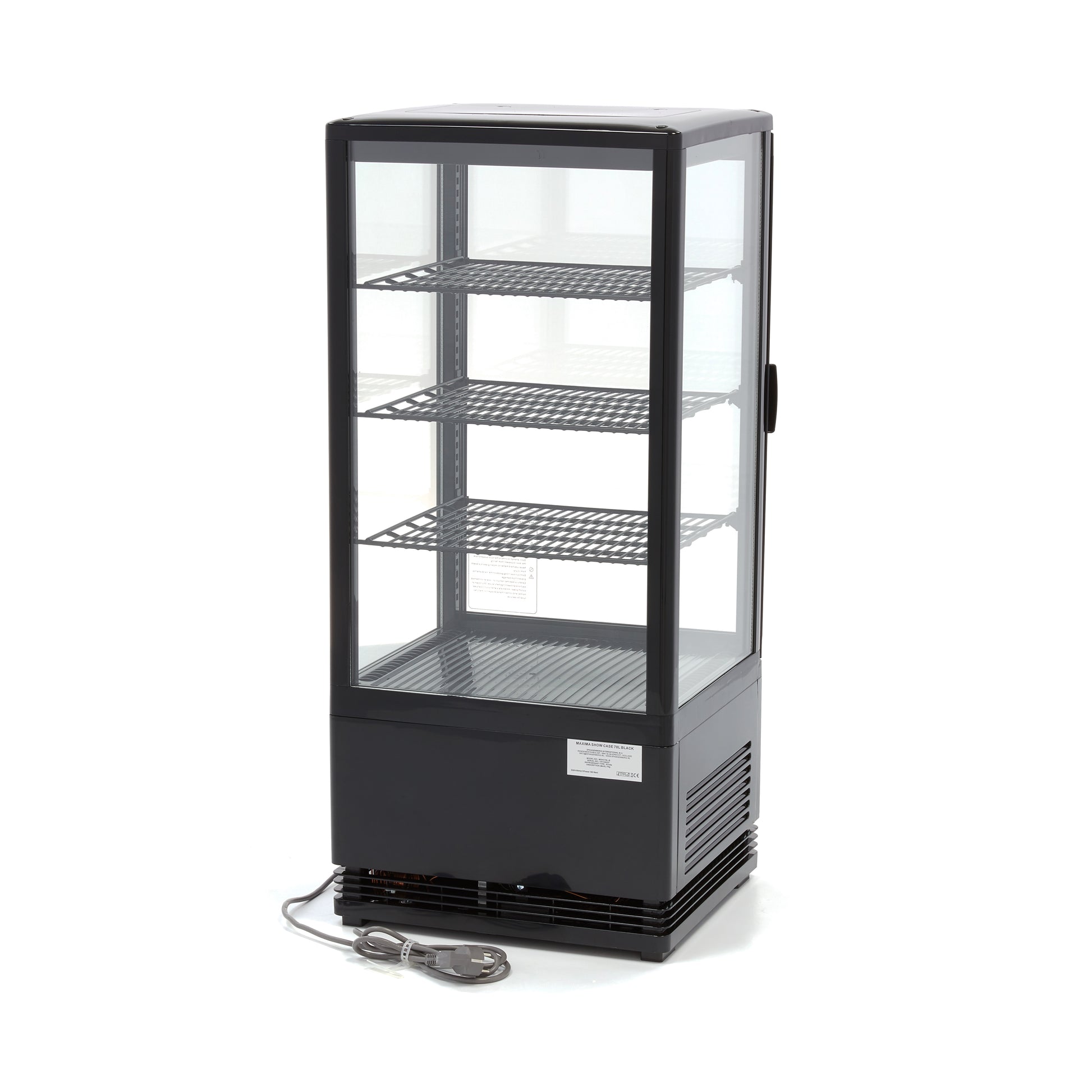 Frigorífico expositor negro 78L