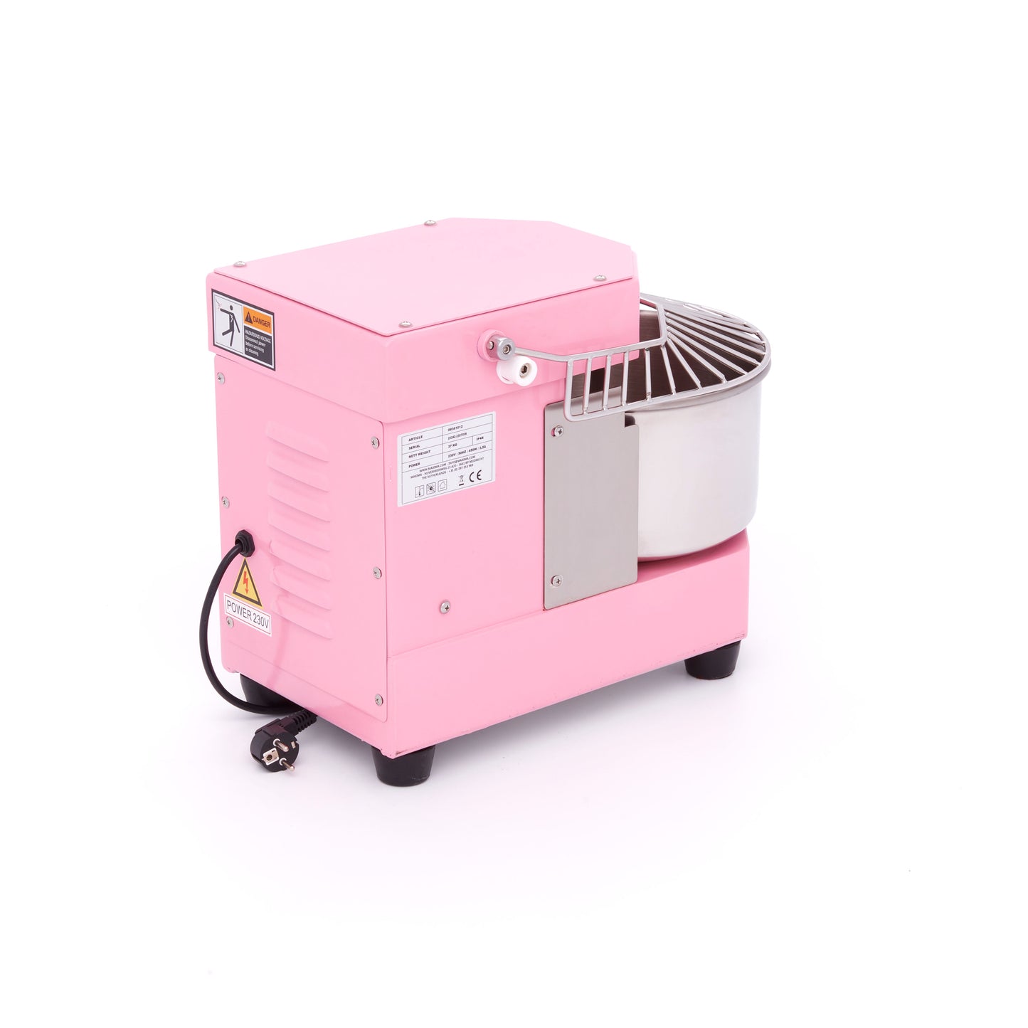 Dough Mixer - 8L - 4,5kg Dough - Pink