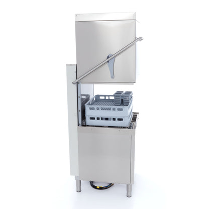 Pass Through Dishwasher - 50x60cm - With Rinse Aid and Soap Pumps - 400V
