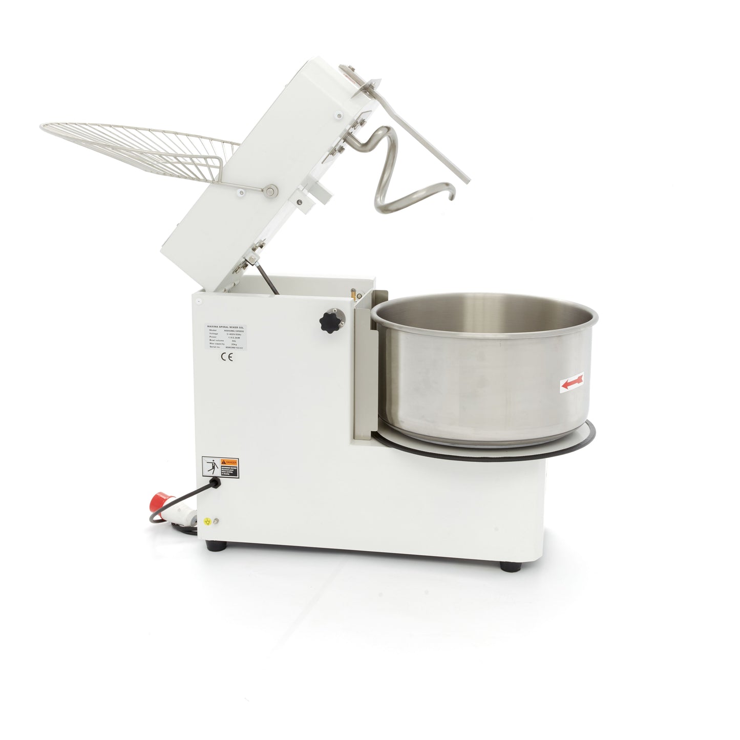 Dough Mixer - 50L - 30kg Dough - 2 Speeds - Removable Bowl - 400V