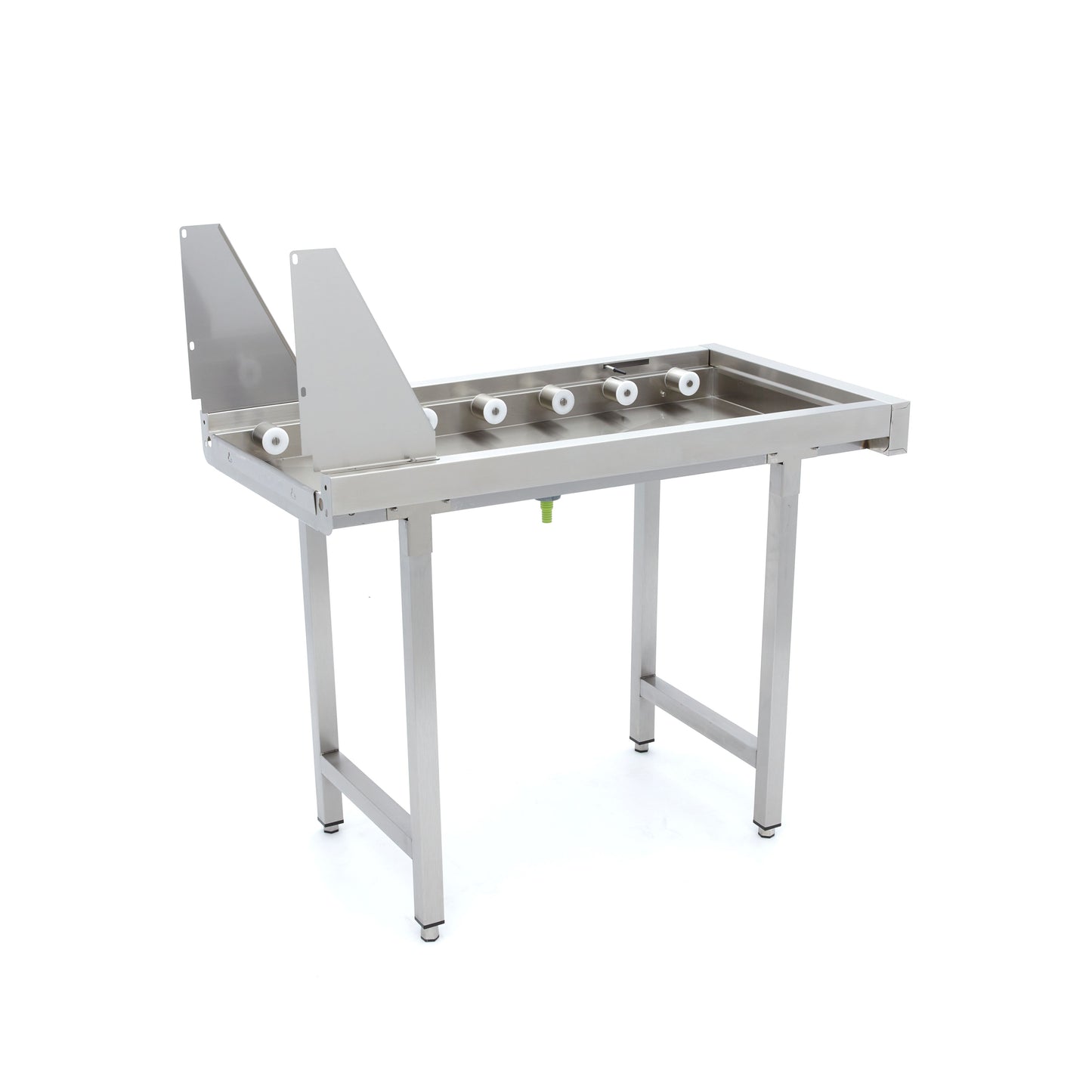 Stainless Steel Straight Roller Table - for Rack Conveyor Dishwasher