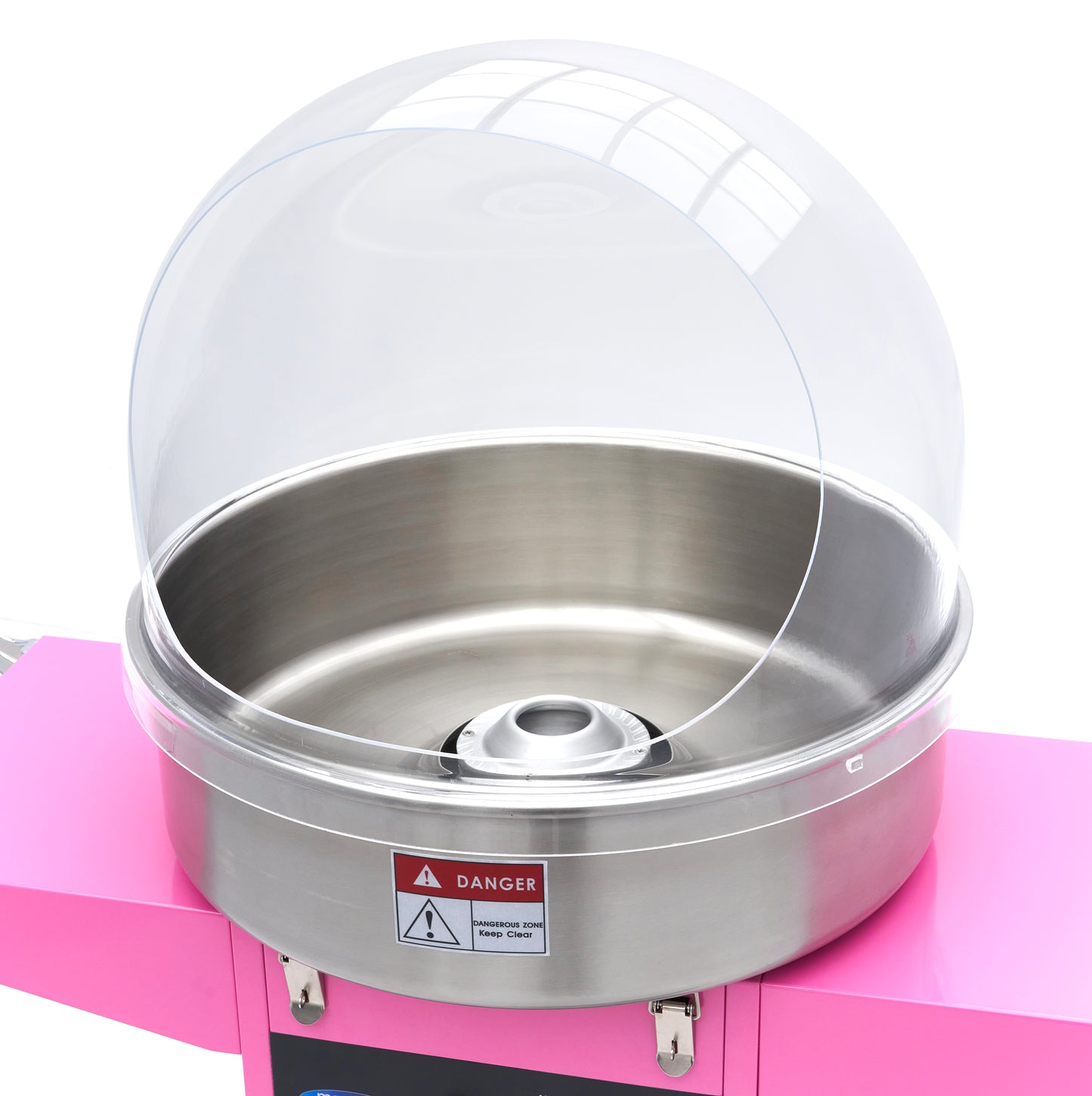 Candy Floss Machine – Ø 52cm – Pink – with Cart