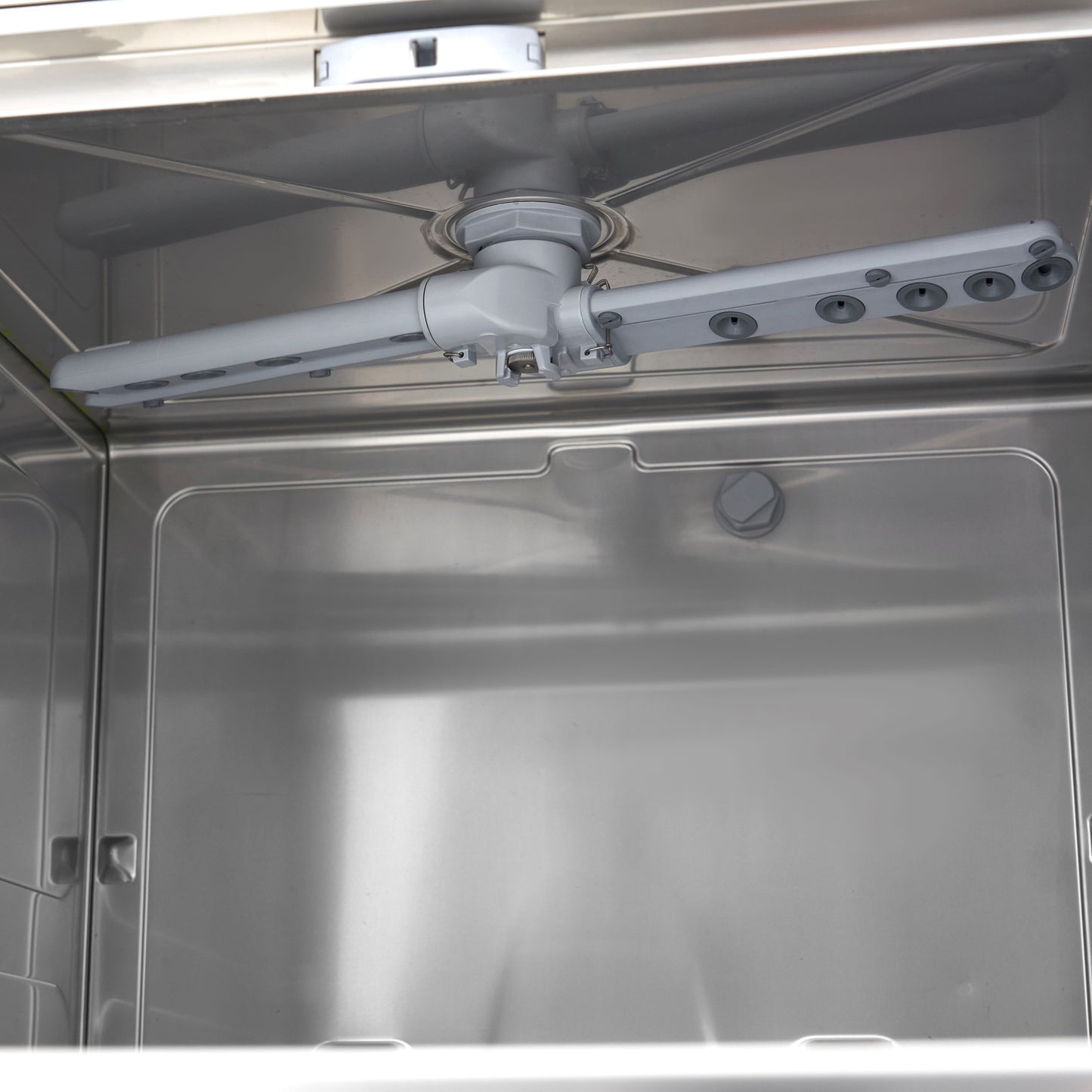 Undercounter Dishwasher - 50 x 50cm - with Drain, Rinse Aid and Soap Pumps - 400V