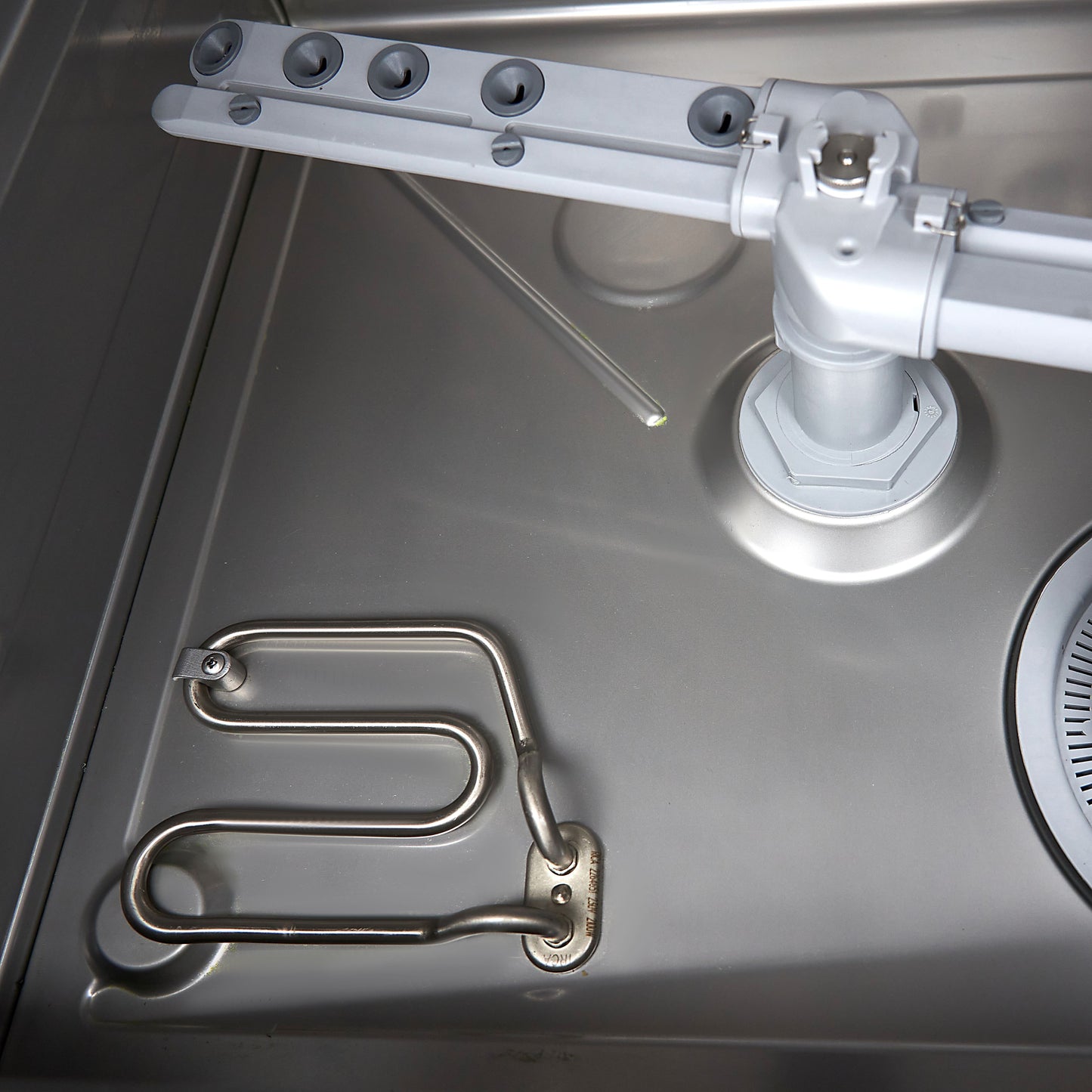 Undercounter Dishwasher - 50 x 50cm - with Drain, Rinse Aid and Soap Pumps - 400V