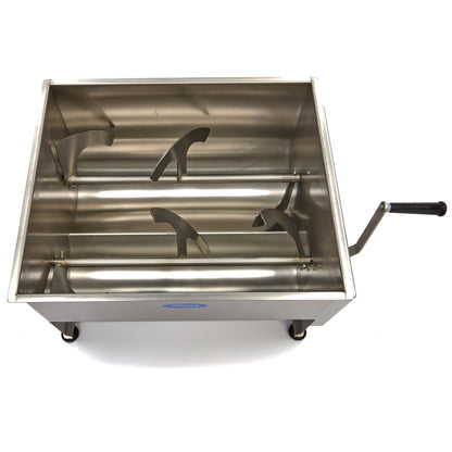Meat Mixer - 50L - 43kg Meat - Double Axle - Manual