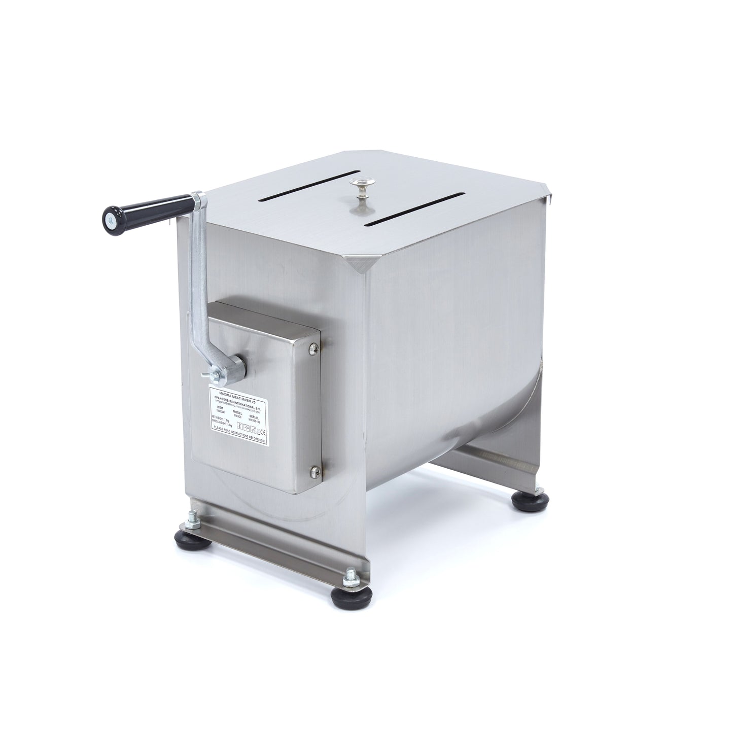 Meat Mixer - 20L - 16kg Meat - Single Axle - Manual